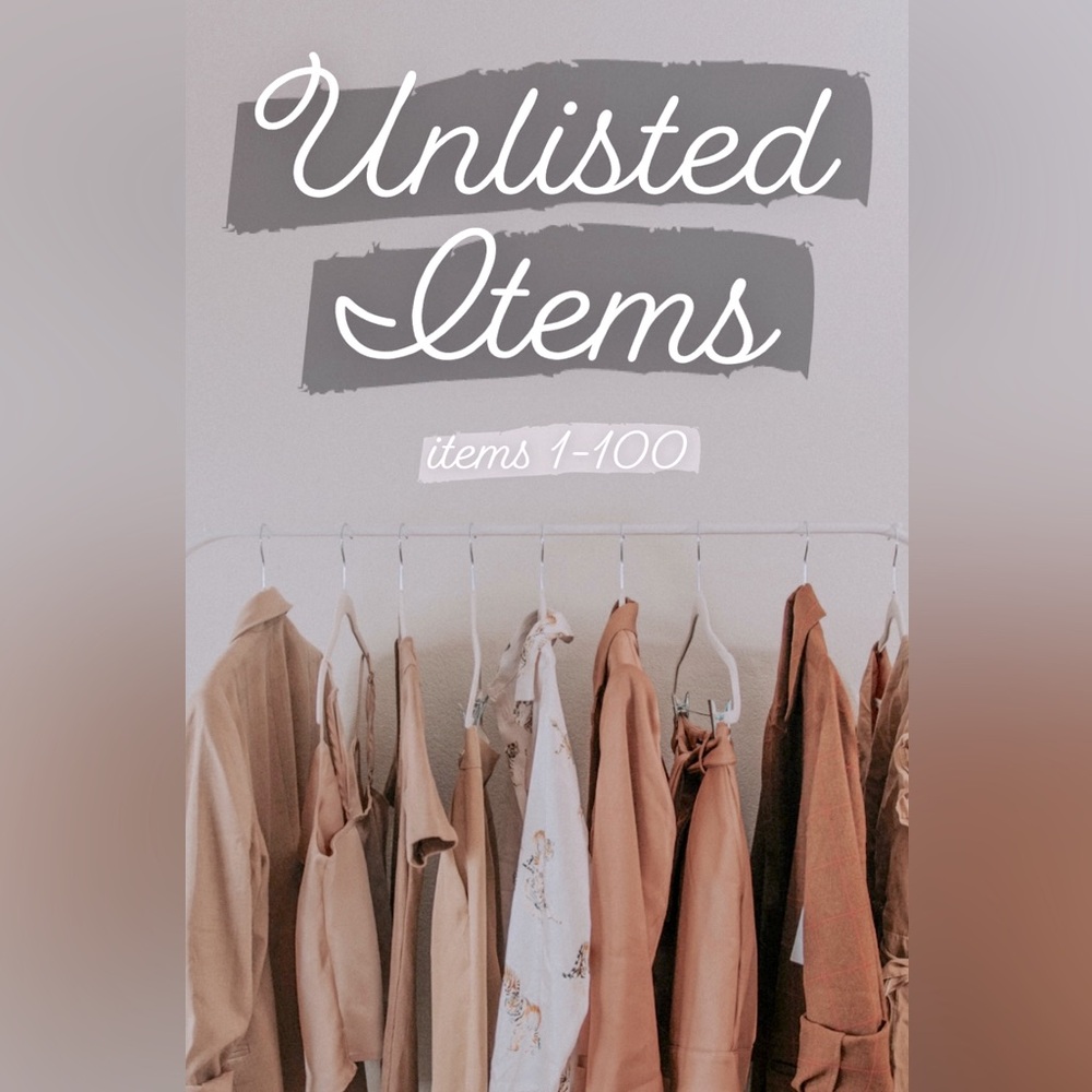 **Unlisted Items***